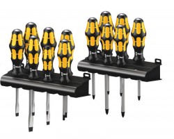 Wera 13 Piece Big Pack 900 Kraftform Chiseldriver Screwdriver Set & Rack £74.95